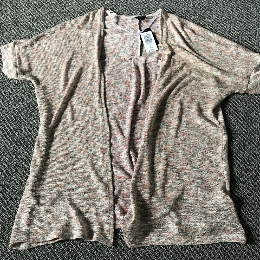 Torrid NWT 2XL‎ Space Dye Hacci Blouse Wrap